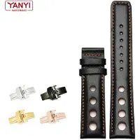 Freesh Äkta läderarmband För tissot Sports Racing Series PRS516 T91 1853 Topplager kohud Klockband 20mm för chopin klockband gold buckle