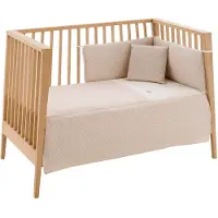 cambrass Rustic 60x120x3 Cm Spjälsängslakan 2 Enheter