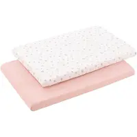 cambrass Calma 50x90x12 Cm Dra-på-lakan För Spjälsäng 2 Enheter