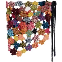 Desigual Scarf grön / rosa / ljusrosa / vit