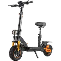 TWOFISH V5Max Terräng Elsparkcykel 1000W Motor 48V18Ah Batteri 10 Tum Terrängdäck 120Kg Last E-Scooter Med Säte