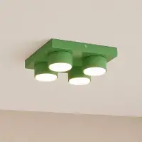 TK Lighting Taklampa Brix , dimbar, Grön, Vardagsrum / matsal, Metall, Modern, Taklampa
