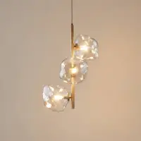 TK Lighting Hänglampa Lava , dimbar, Creme / bärnsten, Vardagsrum / matsal, Glas, Modern, Pendellampa