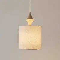 TK Lighting Hänglampa Amura , dimbar, Creme / bärnsten, Vardagsrum / matsal, Textil / tyger / siden, Modern, Pendellampa