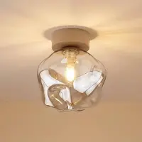 TK Lighting Taklampa Lava , dimbar, Creme / bärnsten, Vardagsrum / matsal, Glas, Modern, Taklampa