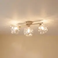 TK Lighting Taklampa Lava , dimbar, Creme / bärnsten, Vardagsrum / matsal, Glas, Modern, Taklampa