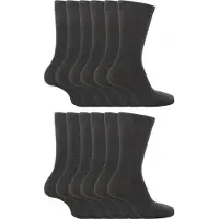 Sock Snob 12 par enfärgade skolstrumpor för barn | pojkar och flickor | 3 storlekar | bomullsstrumpor för barn - grå