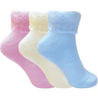 Sock Snob Barn/barn 4-pack tunna bomullsstrumpor med julmotiv 3 storlekar