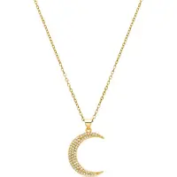 Luxenter Halsband med Glänsande Zirkonia 18K guldfinish - Deoko