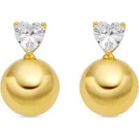 Luxenter Örhängen med Glittrande Zirkonia 18k guldfinish - Miora