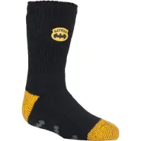 Heat Holder Värmehållare - Barnkaraktär halkfria 2.3 TOG vintervarma termiska toffelsockor med grepp - Batman
