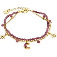 Luxenter Luxenterarmband med rosa kristall 18k guldfinish - Ethal