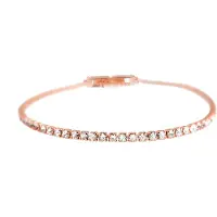 Luxenter Brilliant Zirkonia-armband i 18K roséguld - Kayla