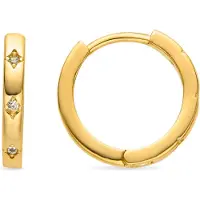 Luxenter Örhängen med Glänsande Zirkonia 18K guldfinish - Unya