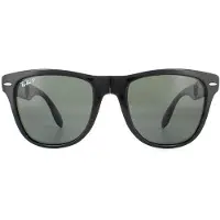 Ray-Ban Solglasögon Folding Wayfarer 4105 Svart Grön Polariserad 601/58 54mm