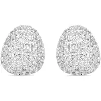 Luxenter Örhängen med Glänsande Zirkonia silver finish - Oreao