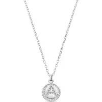 Luxenter Rhodiumpläterat Briljant Zirkonia Halsband - Alfabet