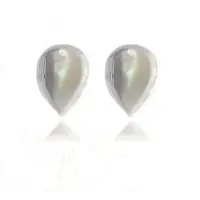 Luxenter Örhängen i sterlingsilver 925 med vit pärlemor rodiumpläterad finish - Yedia gray