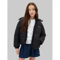Calvin Klein Jeans Kids Hooded Logo Puffer Coat
