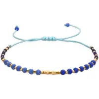 Luxenter Luxenterarmband med blå kristall 18k guldfinish - Anlako