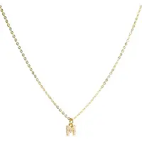 Luxenter Halsband med Glänsande Zirkon 18k guld finish - Alfabet