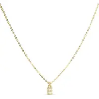 Luxenter Halsband med Glittrande Zirkonia 18k guldfinish - Alfabet