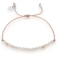 Luxenter 925 Sterling Silver armband med rodiumpläterad vit jade - Aquisa
