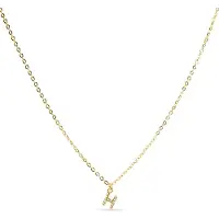 Luxenter Halsband med Skimrande Zirkonia 18k guldfinish - Alfabet