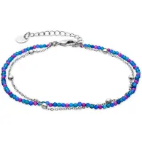 Luxenter Armband - - Miwa - Lila kristall - Pläterad med rodiumfinish - 19 cm + 3 cm förlängning violett