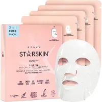 STARSKIN Close-Up 4x40g, Kokos Bio-cellulose Firming Ansiktsmask för alla Hudtyper