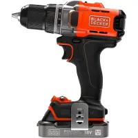 Black & Decker BCD382D2XK-QW Borrskruvdragare batteri 18 V 2.0 Ah Li-Ion inkl. 2x batterier, inkl. laddare