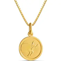 Top Gold förgyllt silver Oxen horoskop hängsmycke med kedja 45cm 52 5705 0000