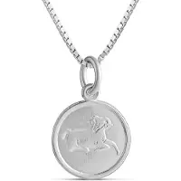Top Gold silver Väduren horoskop hängsmycke med kedja 45cm 32 5704 0000