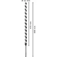 Bosch 2608585722 Auger-borr 22 mm Total längd 600 mm Sexkantskaft 1 st