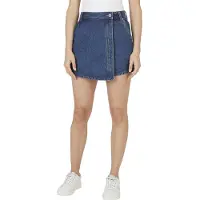 Pepe Jeans för kvinnor. PL801187ID3 Regular Skort Hw (31), Blå, Casual, Bomull, Denim, Hållbar