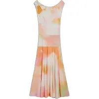 Desigual Sommarklänning ecru / rosa / orangeröd