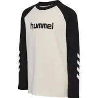 Hummel Tröja - hmlJR Logo - Marshmallow/Svart - - 9-10 år (134-140) - Tröja