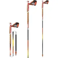 TSL Outdoor - Trailstavar - Trail C4 Cork Cross Fire Sht för UnisexUll - Storlek 115 cm - Orange