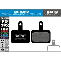 Galfer Mtb Standard Deore M416/445/446/485/486 Skivbromsbelägg 30 Par
