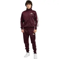 Lonsdale Träningsdräkt 'Pember' ecru / mörkröd