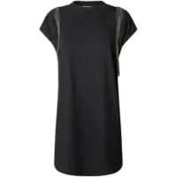 Pepe Jeans för kvinnor. PL9537740 Elsie klänning svart (XS), Casual, Bomull, Kort ärm