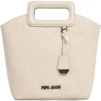 Pepe Jeans för kvinnor. PL0300152 Teagan krämvit väska (OSFA), Casual, Polyuretan