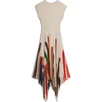 Desigual Klänning blandade färger / vit