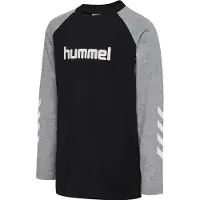 Hummel Tröja - hmlJR Logo - Svart/Gråmelerad - - 11-12 år (146-152) - Tröja