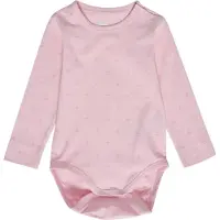 Hummel Body l/ä - hmlBeesy - Rosa-A-Boo m. Logo - - 1 år (80) - Body L/Ä