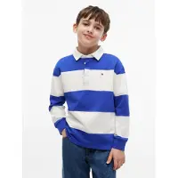 Tommy Hilfiger Regular Fit Stripe Long Sleeve Polo Shirt