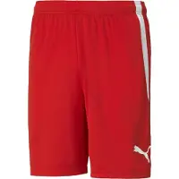 Puma Shorts teamLIGA - Röd/Vit, storlek X-Small