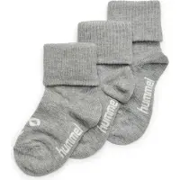 Hummel Strumpor - HMLSora - 3-pack - Gråmelerad - - 21/23 - Strumpor