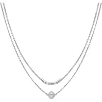 Luxenter Halsband rhodiumpläterad finish - Nothie white