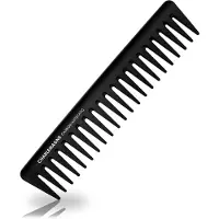 Charlemagne Men's Styling Comb | Shatterproof premium kolkam fr hr och skgg | 19 cm grova tnder | Antistatisk styling hrkam grovt hr | Styl